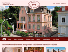 Tablet Screenshot of hotel-villa-antonia.de